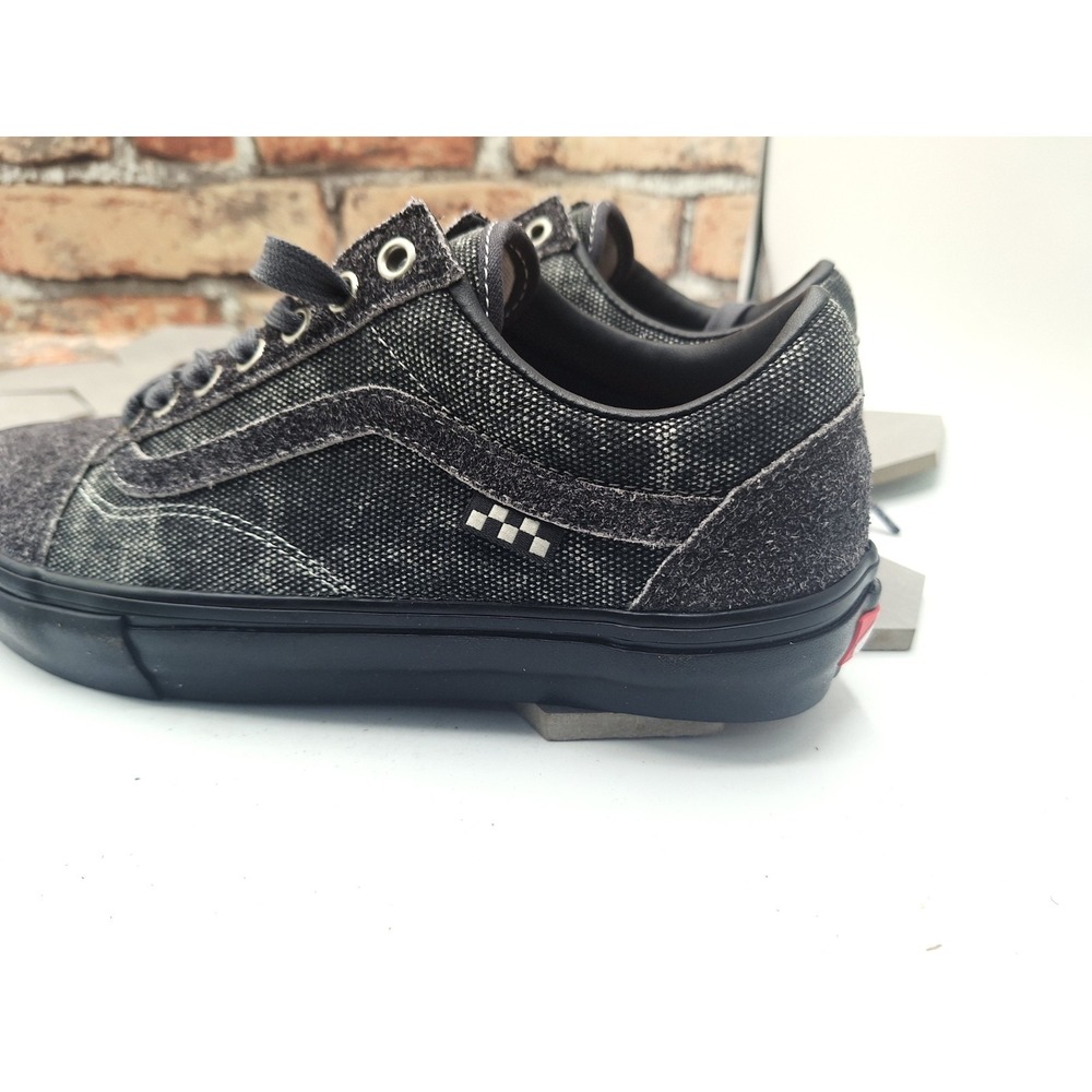 Vans x Quasi Skate Old Skool 2022 Asphalt Grey Washed Denim Look Black Men Sz 7 - Picture 6 of 12